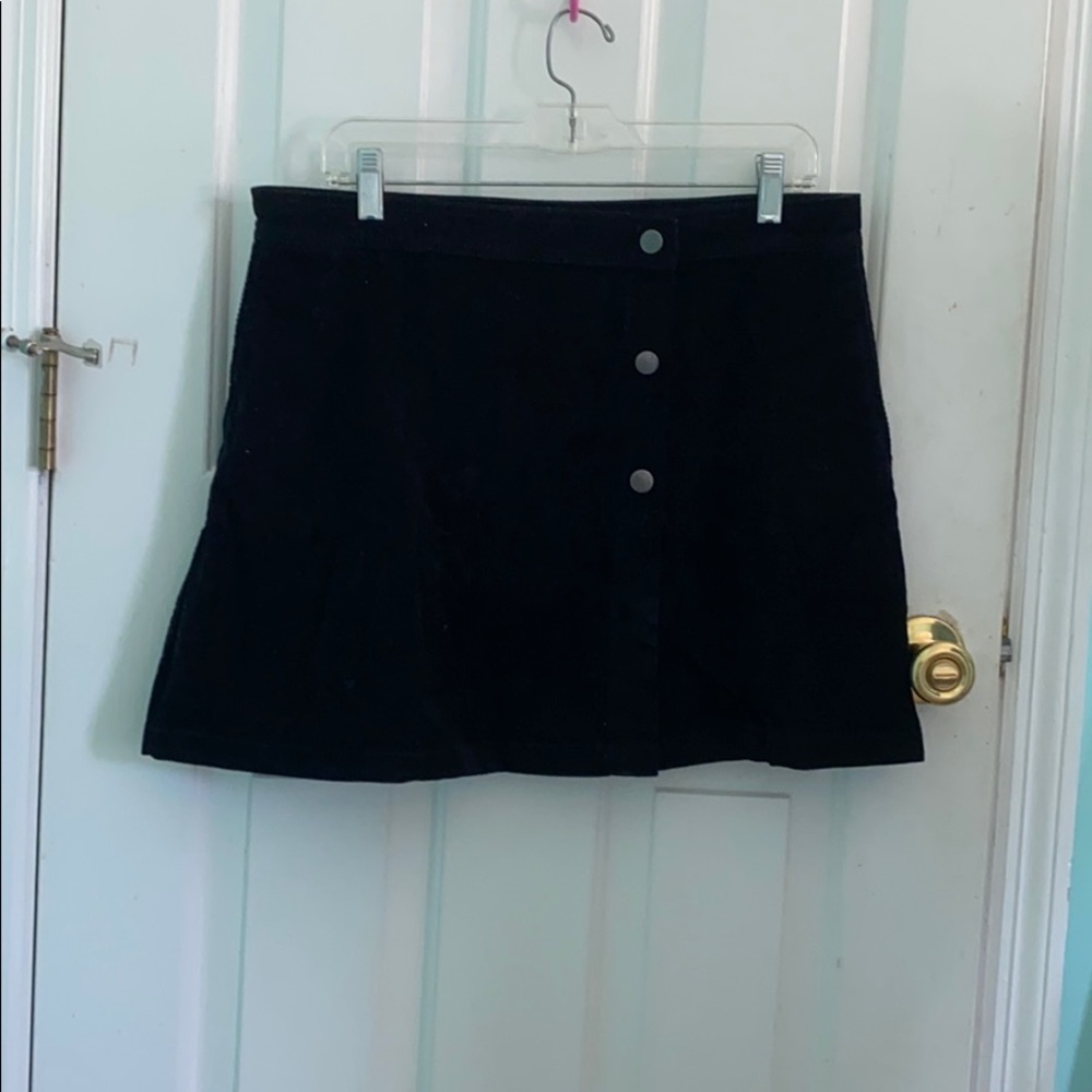 Corduroy wrapped skirt